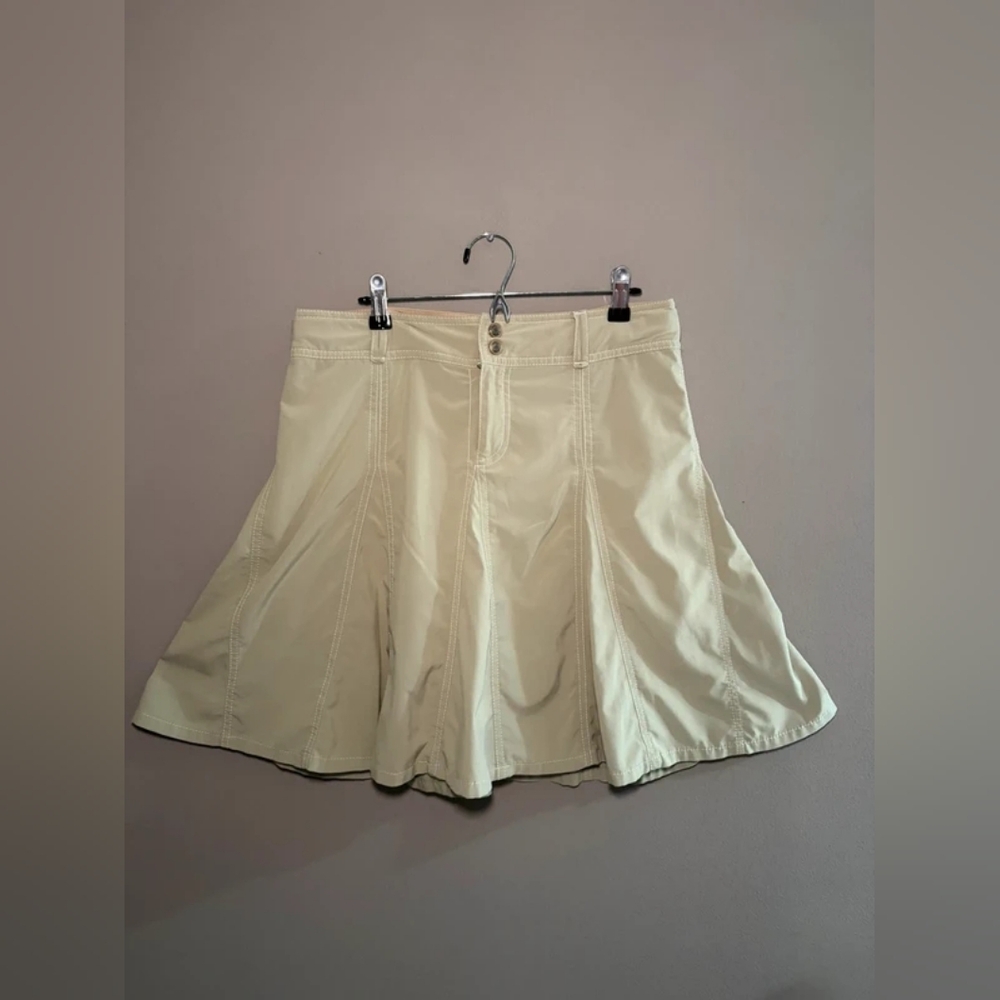 A-Line Flared Skirt in Pale Yellow